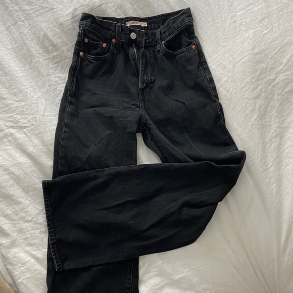 Levi's Denim - Levis ribcage wide leg jeans